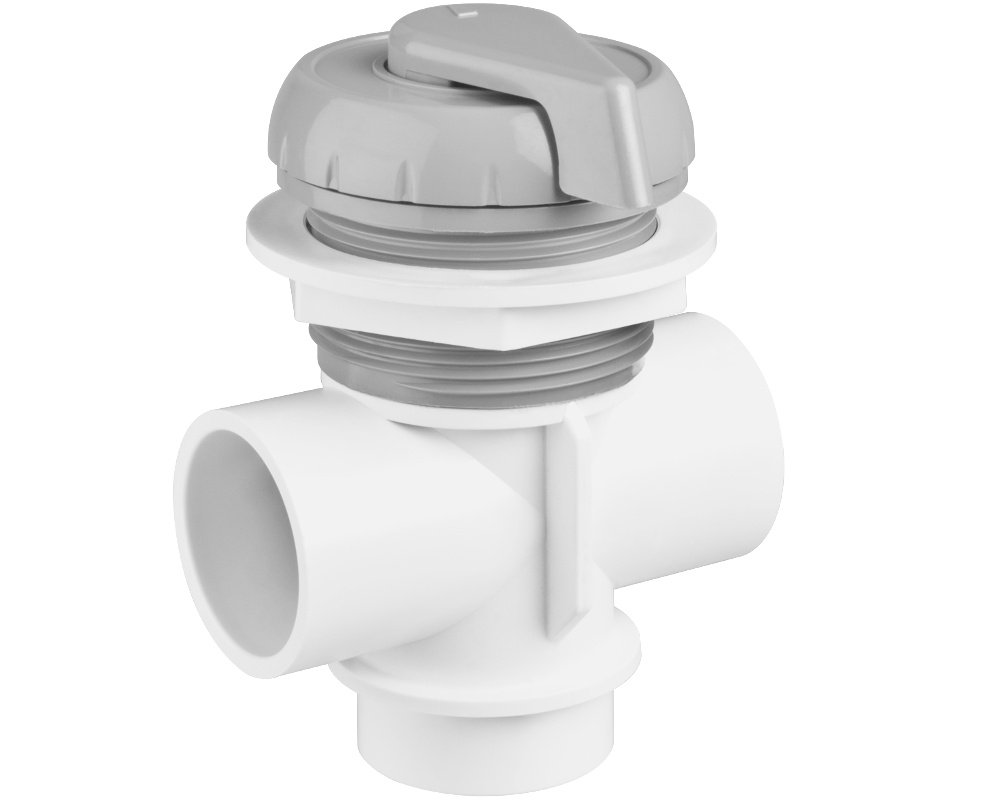 Vanne de répartition Waterway 1" Classique · Gris lisse · Pour buses de spa – Image 3