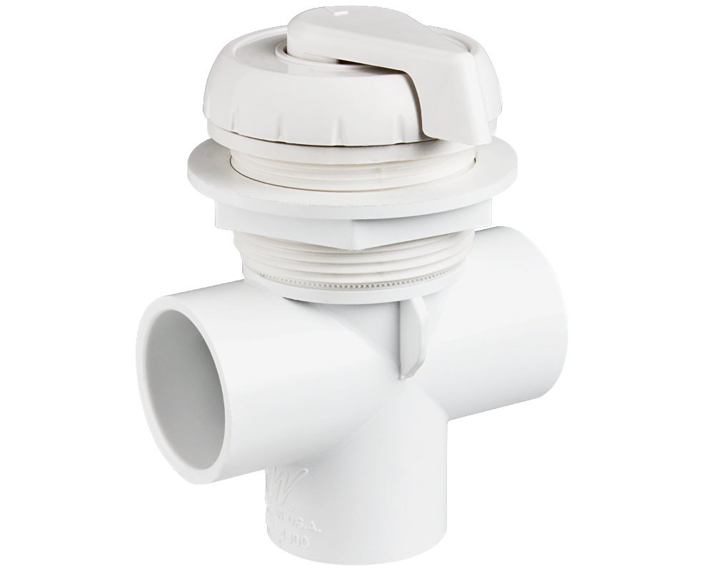 Vanne de répartition Waterway 1" Classique · Gris lisse · Pour buses de spa – Image 4