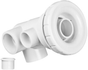 Buse-vanne HydroAir Butterfly 10-5050WH · Massage directionnel avec dérivation intégrée