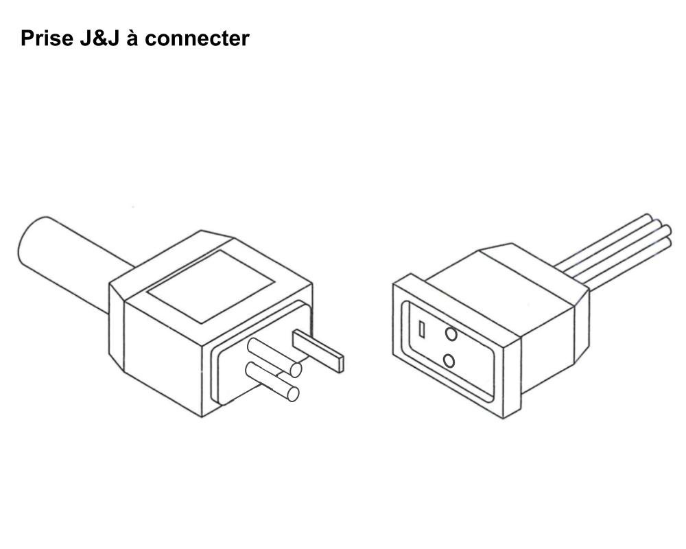Adaptateur HydroQuip 30-1270-C6 · AMP vers mini J&J · 250 mm – Image 2