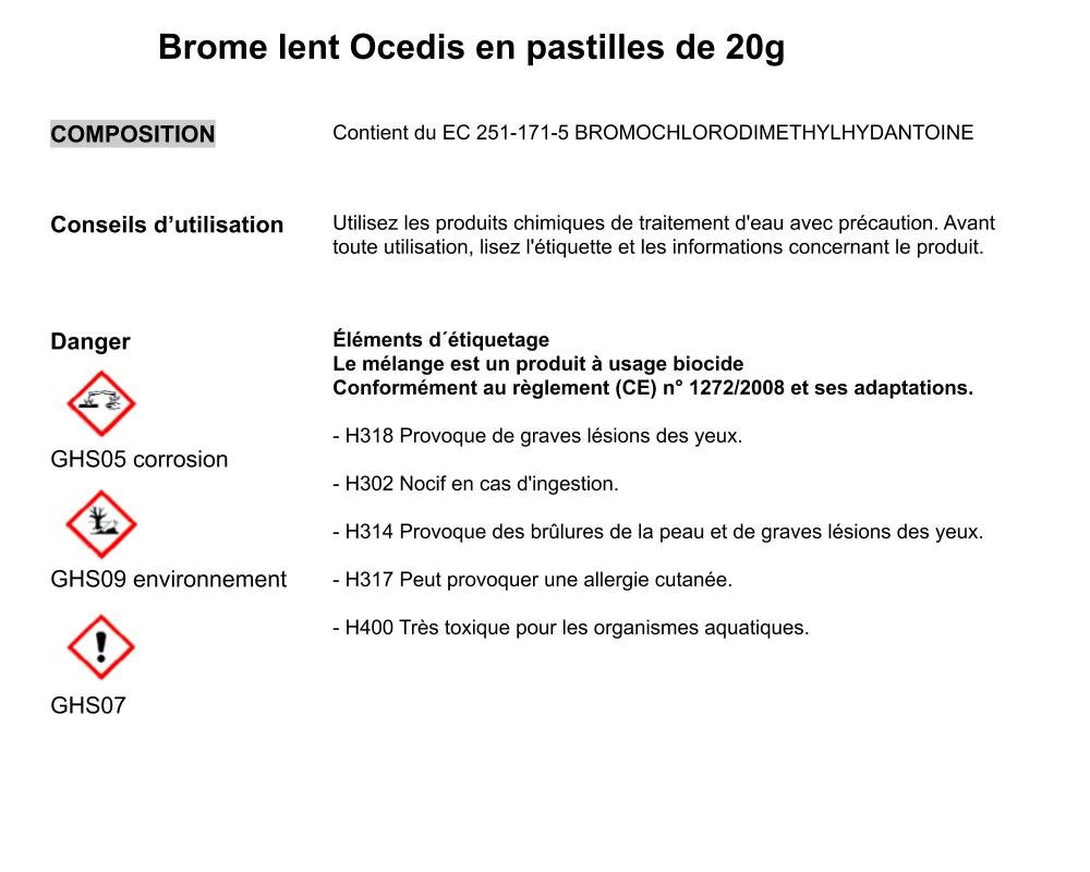 Pastilles de brome OSpa 315020010N · Désinfection longue durée · 1,1 kg – Image 2