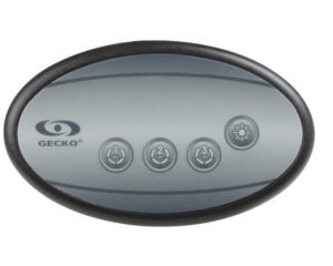 Clavier auxiliaire Gecko in.k120 · 4 touches · Connecteur in.link 5 m