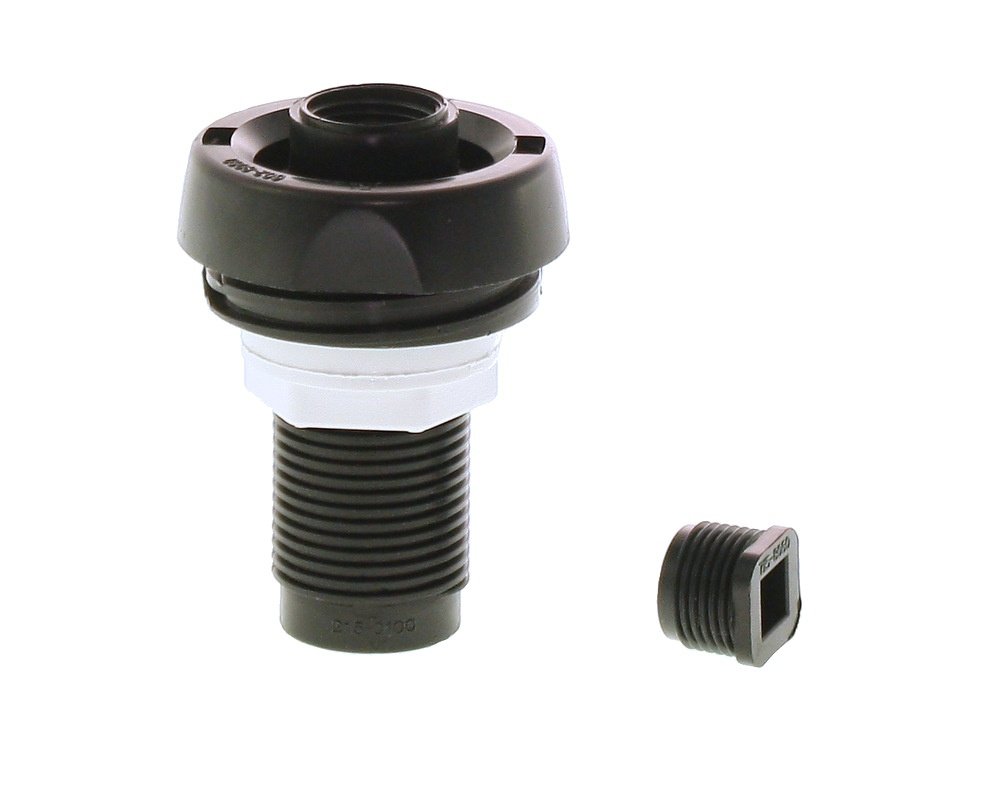 Vanne de vidange Waterway 640-2001 · Raccord 1" femelle · Bouchon fileté inclus – Image 2
