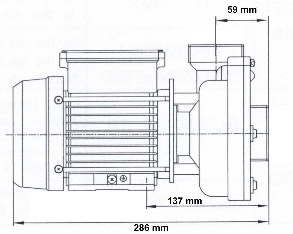 Pompe de circulation LX Whirlpool WTS50M · 220 W · 260 L/min – Image 2