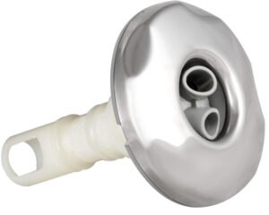 Buse Waterway Cluster Storm Twin Roto Inox à visser · Massage rotatif 2 jets