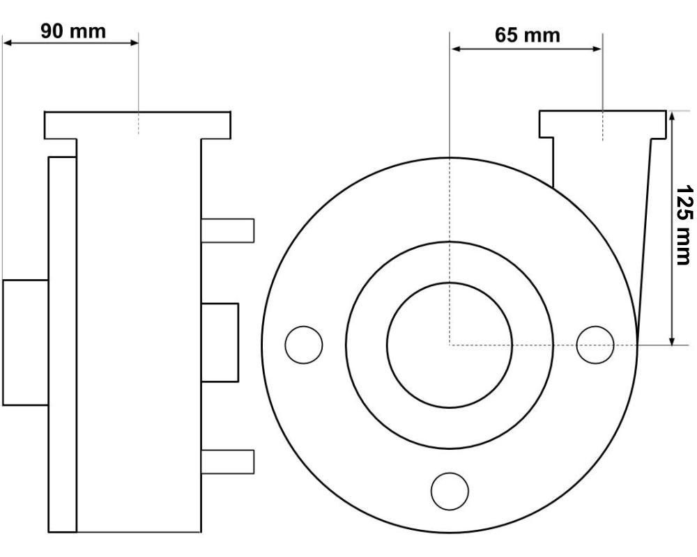 Corps de pompe Aqua-Flo Circ-Master HP 48-Frame · Raccords MBT 1,5" · Modèle 91040730-000 – Image 2