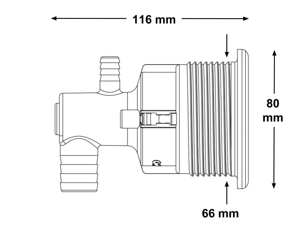 Douille CMP Pro-Loc 400 Transparente · pour buses à clipser série 400 – Image 2