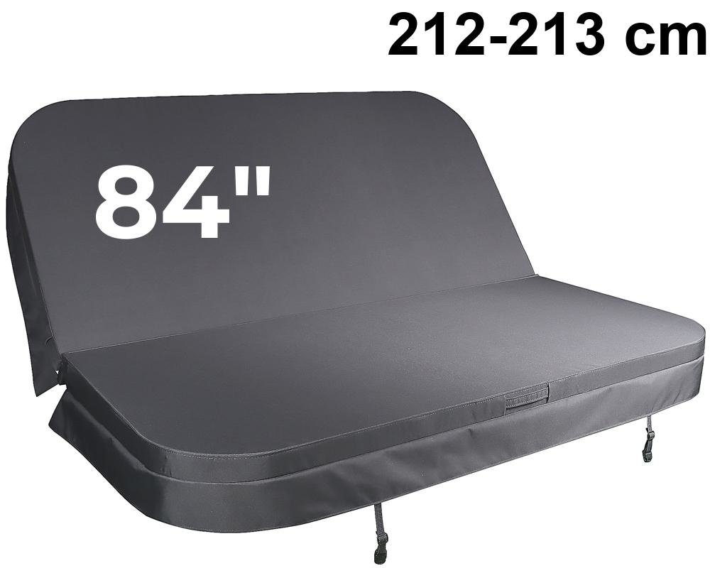 Couverture Isotherm SpaCover CC84-737 · 84 pouces · Courbe serrée · Gris