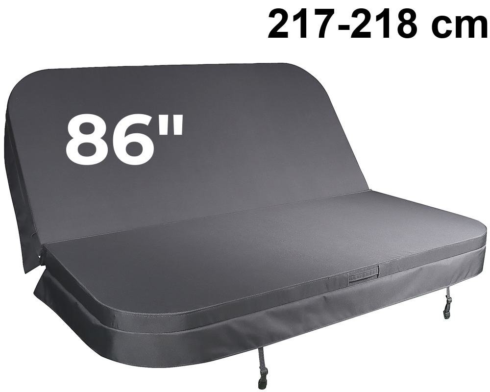 Couverture isolante SpaCover CC86-737 · 86" Carrée · Courbe serrée · Gris