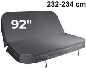 Couverture Thermique SpaProtect CC92-737 · 92" Carrée · Courbe Serrée · Gris