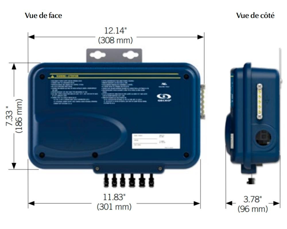 Système de contrôle Gecko in.yj-3-V3 · Compact, 3 relais, gestion lumière in.mix intégrée – Image 4