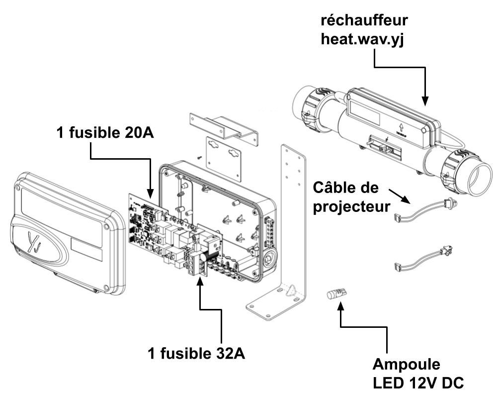 Système de contrôle Gecko in.yj-3-V3 · Compact, 3 relais, gestion lumière in.mix intégrée – Image 3
