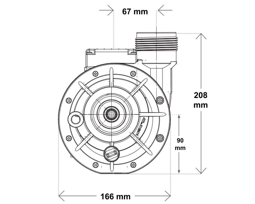 Pompe de circulation Waterway Iron Might EMG 1/8 HP · 190 L/min – Image 4