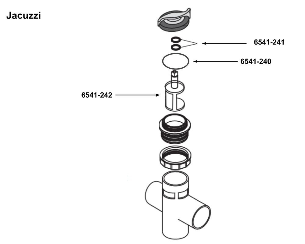 Intérieur de vanne de répartition Sundance Spas 600 · Modèle 6541-242 – Image 3