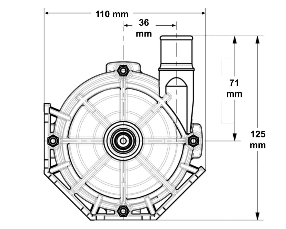 Pompe de circulation Laing E10 60 W · Prise J&J spéciale · 40 L/min – Image 3