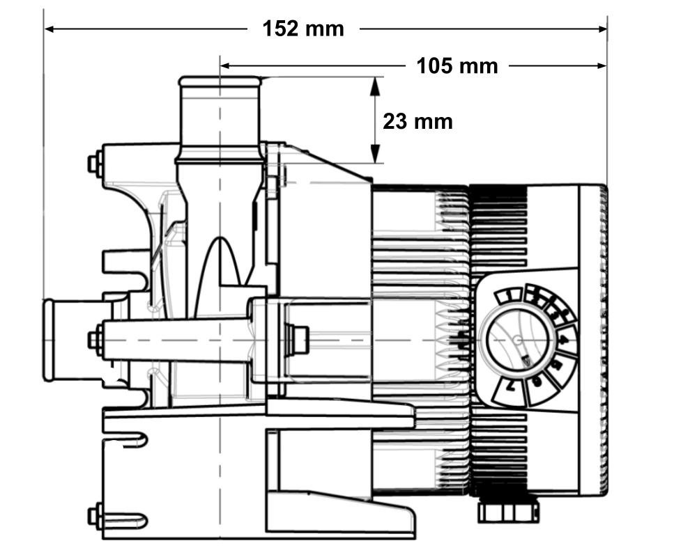 Pompe de circulation Laing E10 60 W · Prise J&J spéciale · 40 L/min – Image 4