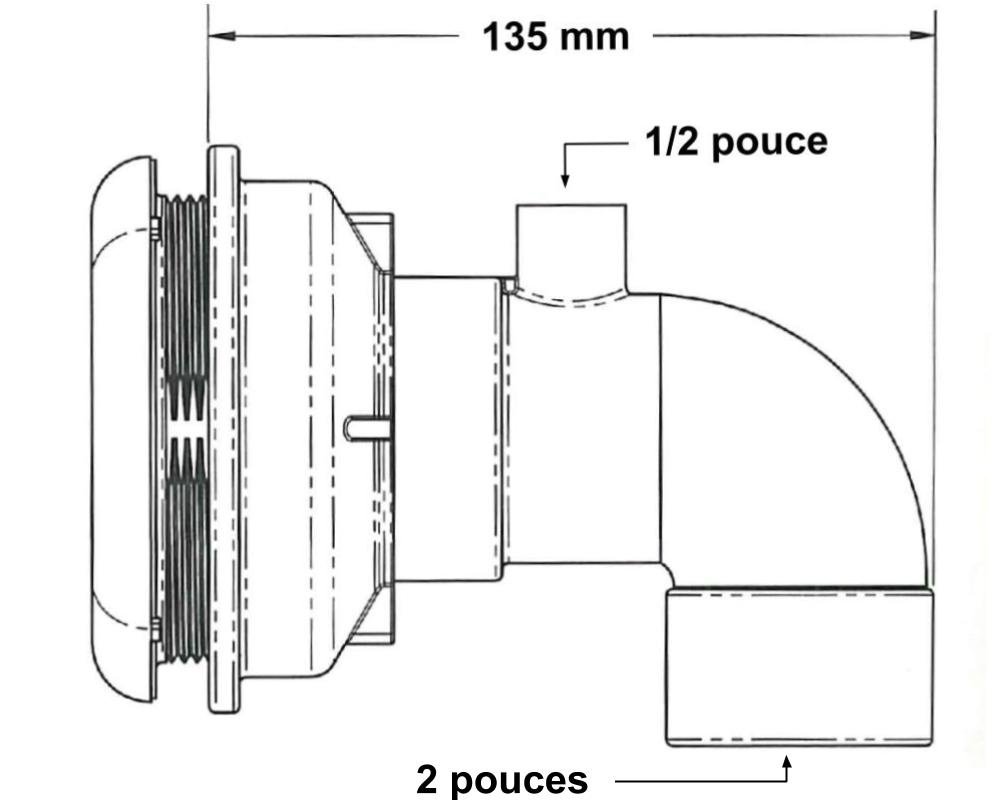 Buse de nage à contre-courant Waterway Ovo Inox · Raccord 2" et LEDs intégrables – Image 3