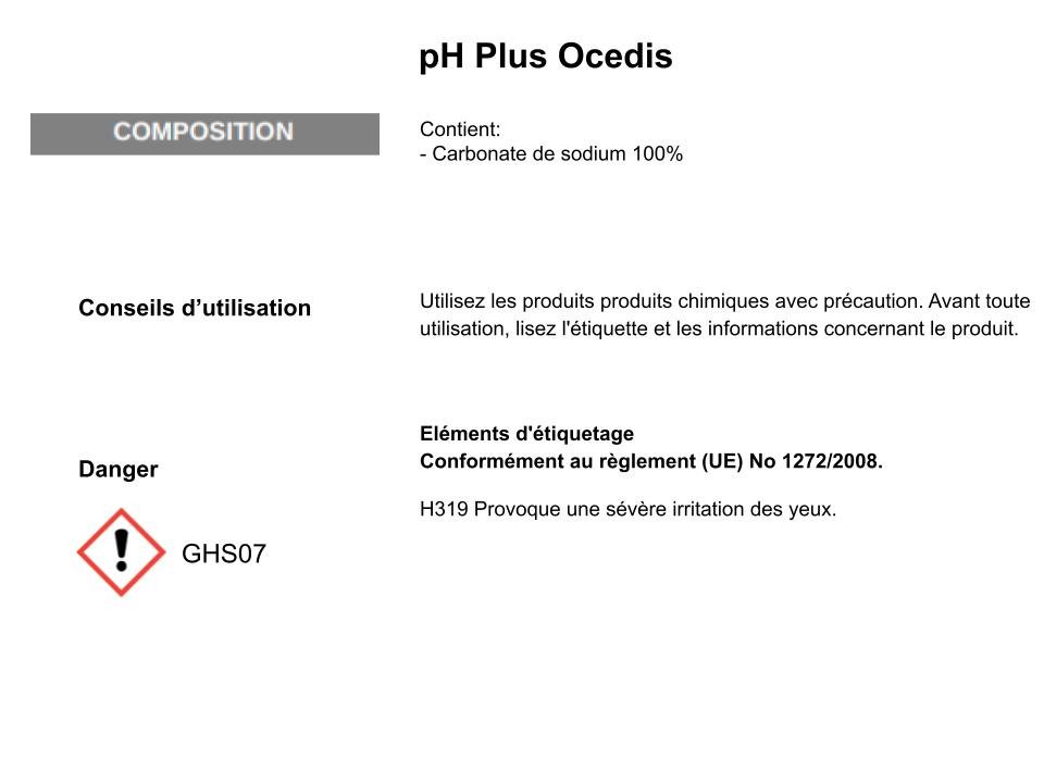 Ocedis pH Plus 1 kg · Correcteur pH poudre rapide pour spa - Modèle 525000010 – Image 2