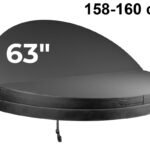 Couverture thermique Weather Shield 160-O-131 · Ronde 160 cm · Gris