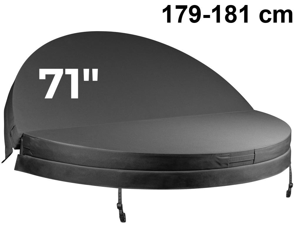 Couverture de spa ronde Weather Shield CR71-131 · 179-181 cm · Gris