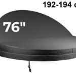 Couverture de spa Weather Shield CR76-131 · Ronde 76" · Isolation renforcée · Gris
