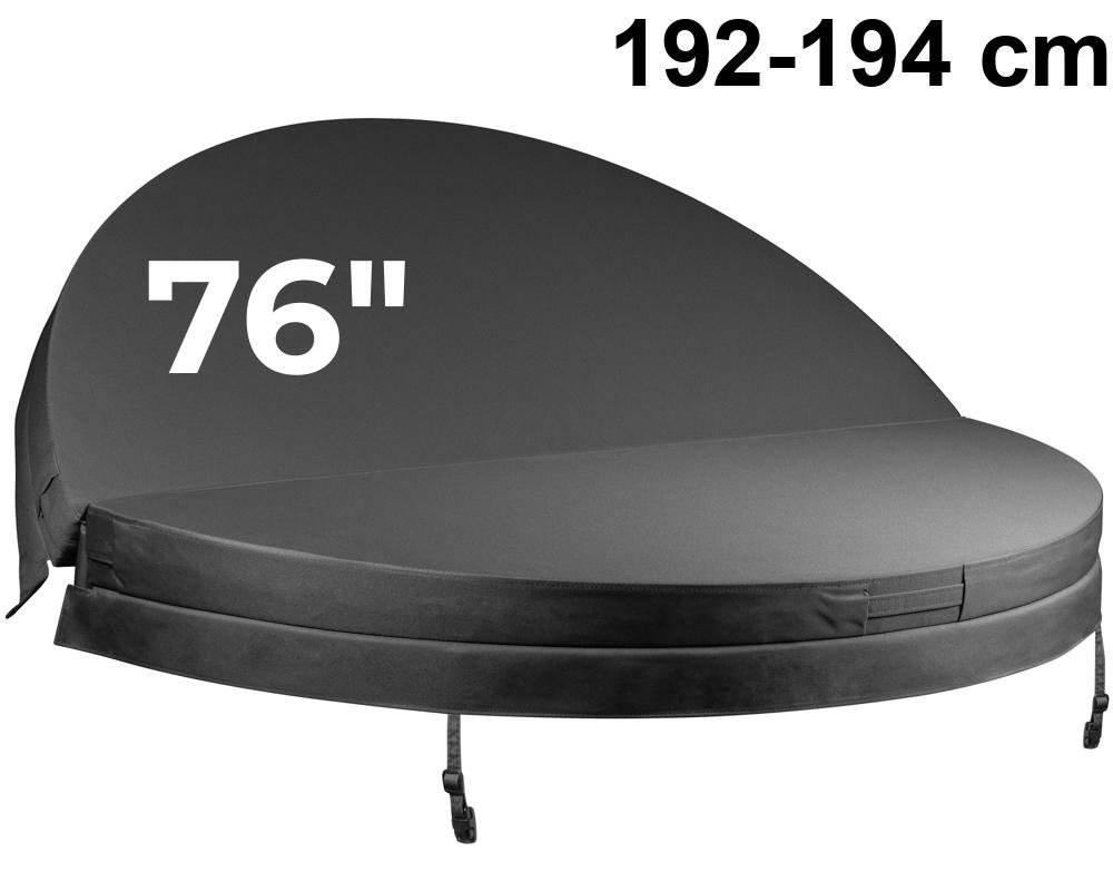 Couverture de spa Weather Shield CR76-131 · Ronde 76" · Isolation renforcée · Gris