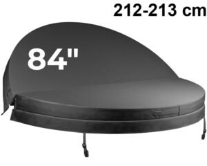 Couverture de spa ronde Weather Shield CR84-131 · Ø 213 cm · Gris