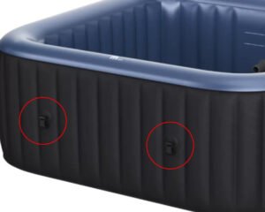 Couverture à clipser MSpa B9301501 · Pour spa rond 4 places Lite · Ø 180 cm