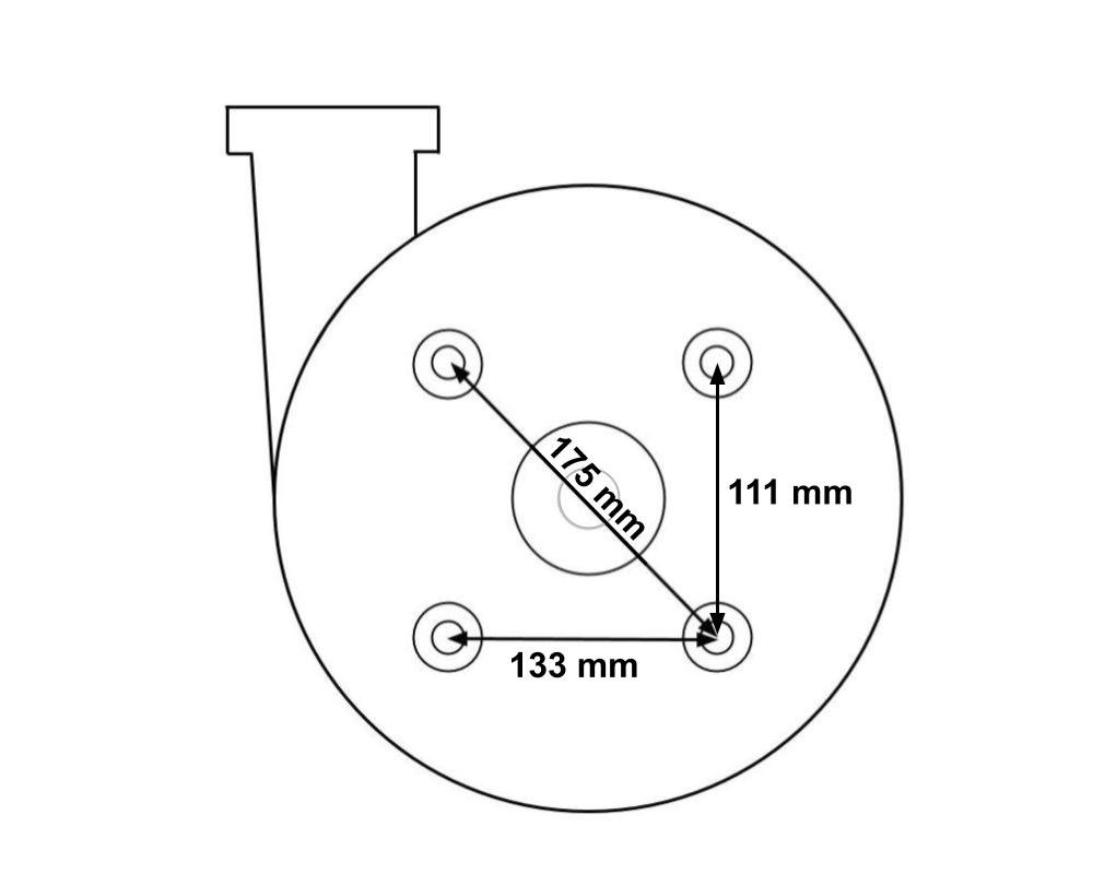 Corps de pompe LX Whirlpool WP500-II · Volute, turbine et garniture incluses – Image 3