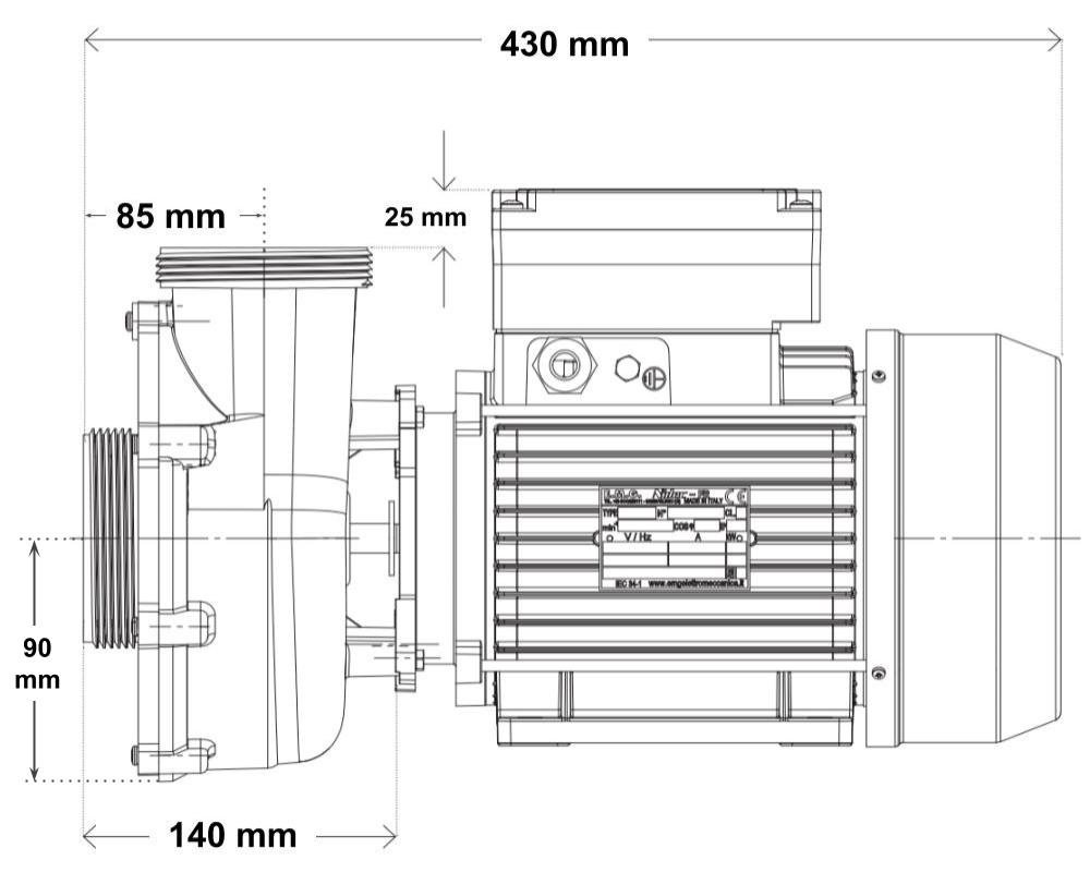 Pompe Waterway Viper 2 vitesses · 2,7 kW · Nage à contre-courant – Image 3